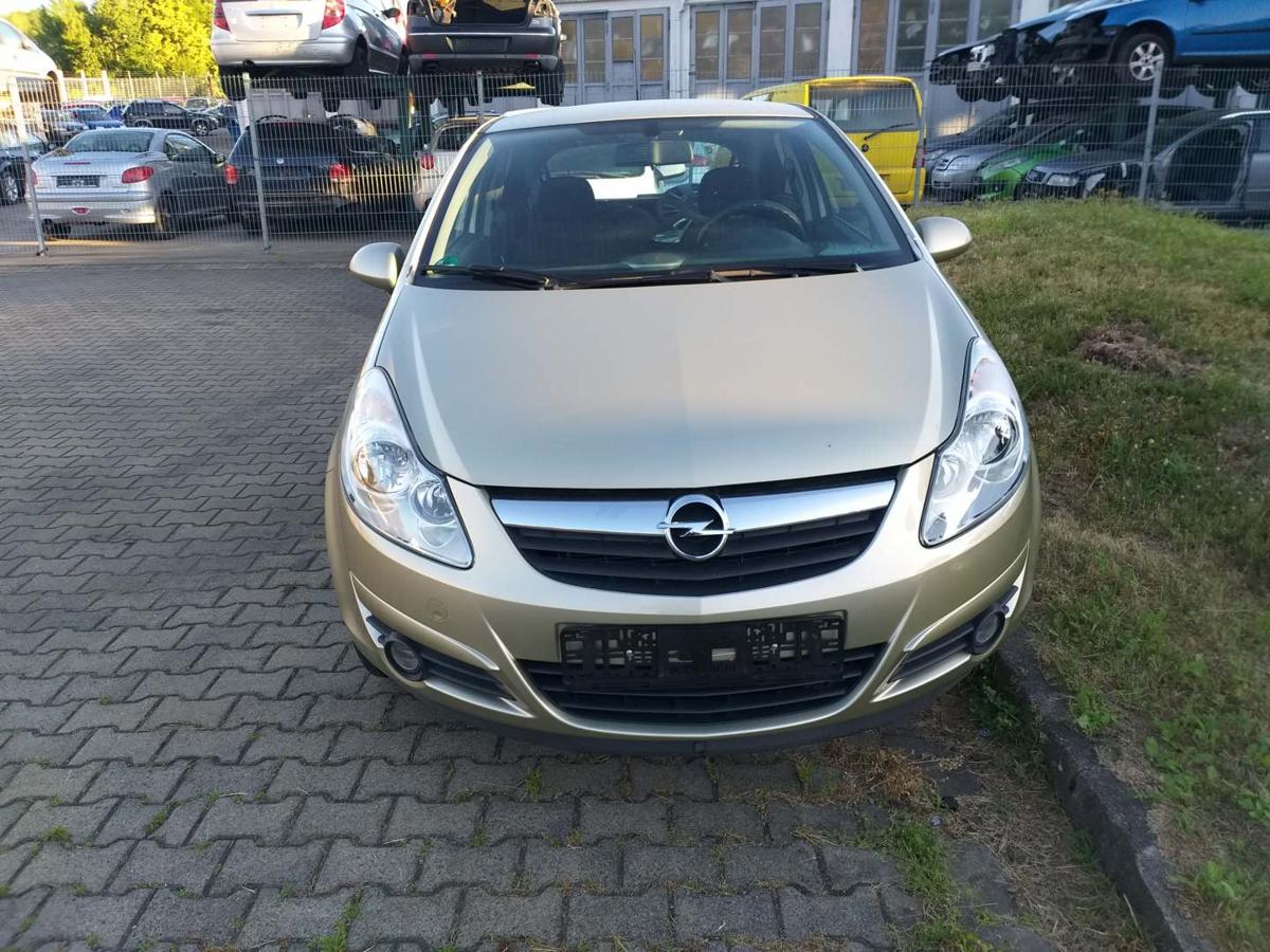 Opel Corsa D original Stoßstange Stossfänger vorn Champagnersilber Z40M Bj.2007